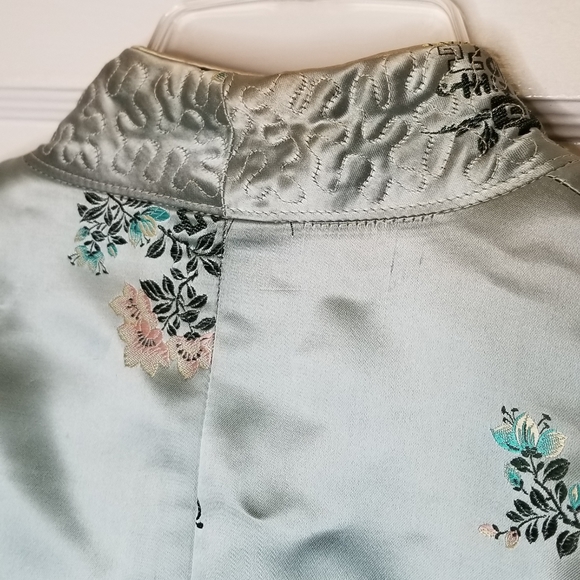 Vintage Asian Silk Quilted Reversible Open Jacket - Picture 4 of 8